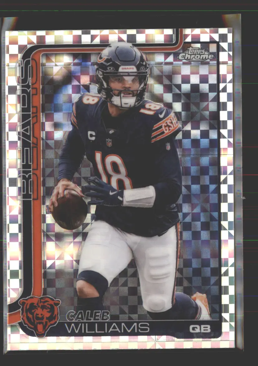 Caleb Williams 2025 Topps Chrome X-Fractor #52 - (142) - Chicago Bears