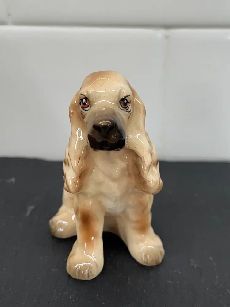 VTG Cocker Spaniel Puppy Dog Figurine