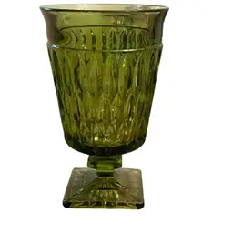 Vintage 1960’s MCM Indiana Glass Company Mount Vernon Iced-tea Or Goblet 6”x 3 1/2”