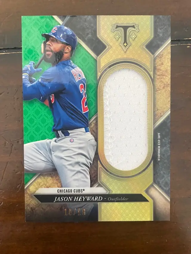 2017 Jayson Heyward Unity Jumbo Relic Green /18