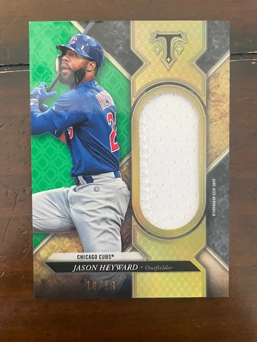 2017 Jayson Heyward Unity Jumbo Relic Green /18