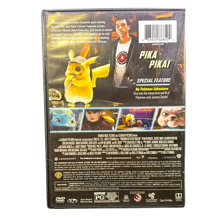 Detective Pikachu DVD