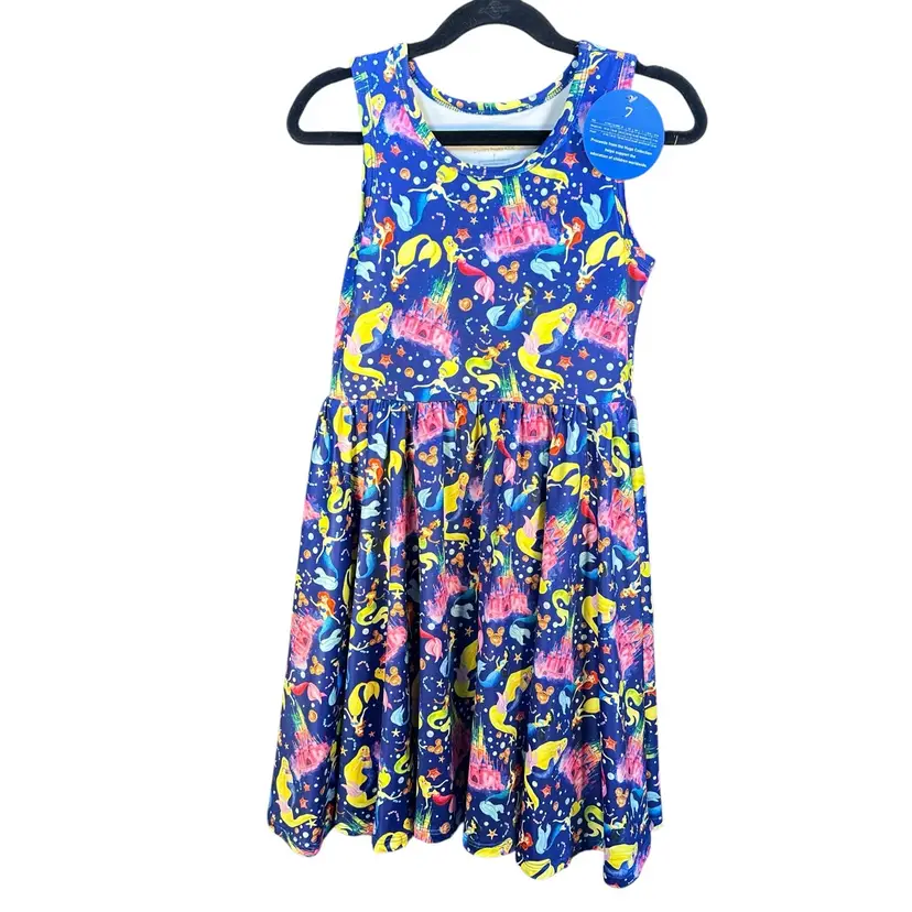 Disney Inspired Mermaid Princess Twirl Dress 
size 7