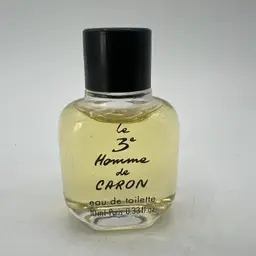 Vintage Le 3e Homme de Caron EDT .33 fl oz MINI New Without Box Full Bottle