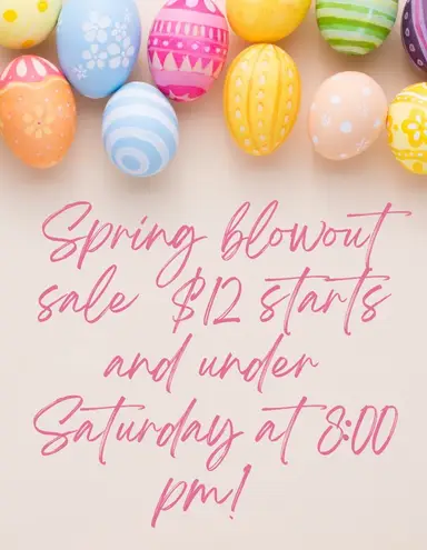 Pop Up Shop $6-$12 Starts