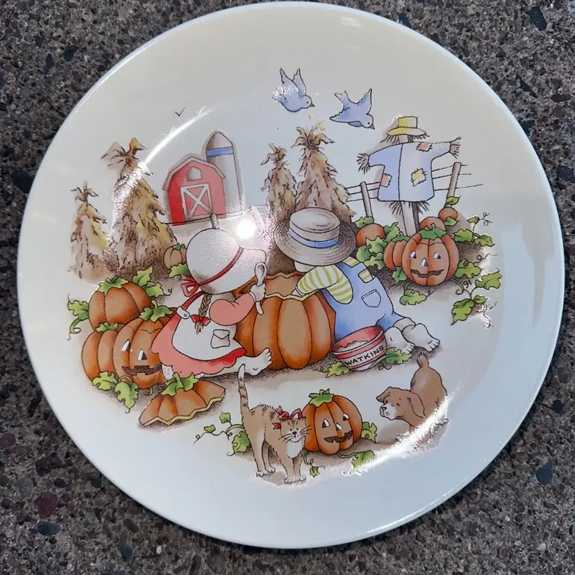 Country Kids Sharing Is Fun 7.5” Collectors Plate