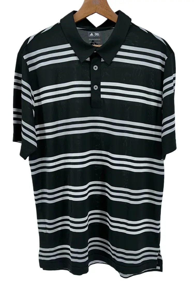 Adidas Mens Size Large Short Sleeve Polo (Pre-Owned)