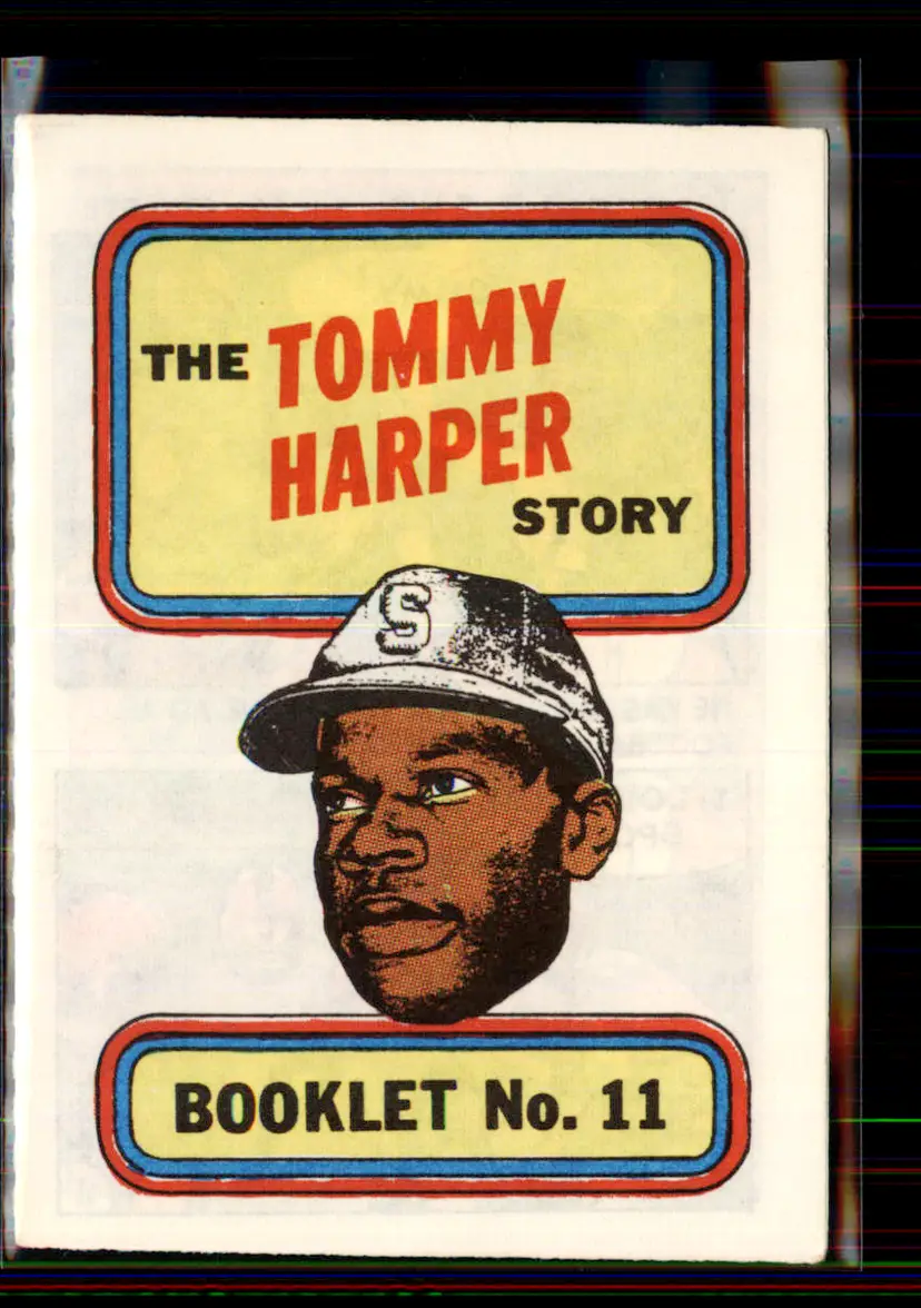 Tommy Harper 1970 Topps Booklets #11 - Seattle Pilots - (pk2-89)