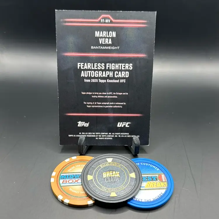 Marlon Vera Auto 070/199 Fearless Fighter 2025 Topps Knockout UFC