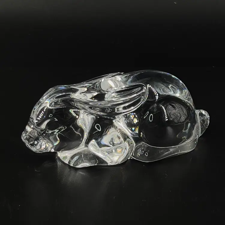 Vintage Crystal Glass Bunny Rabbit 
By Princess House - Germany Pets 24% Lead
