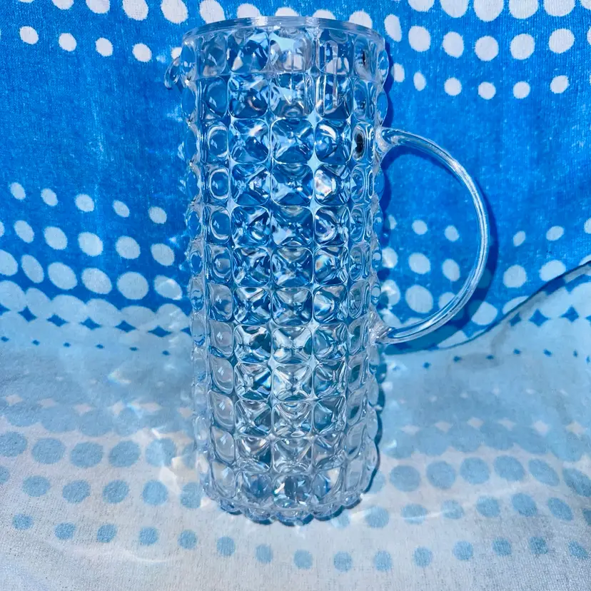Guzzini Italian Pitcher Carafe Jug Tiffany Series Clear Plastic