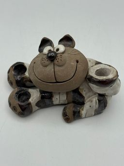 Derpy Hand Painted Cat Called Holder By Nancy Ecklund