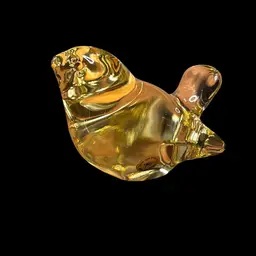 19. Genuine lead Crystal made in Germany, yellow bird.