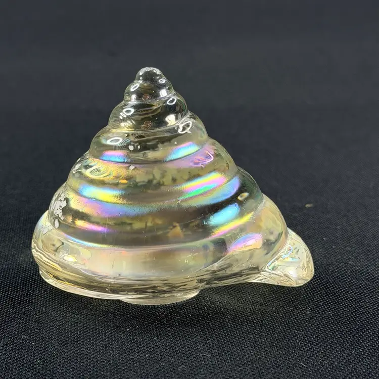 Iridescent Snail Paperweight