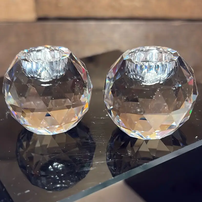 118 . Swarovski Small Candle Holder