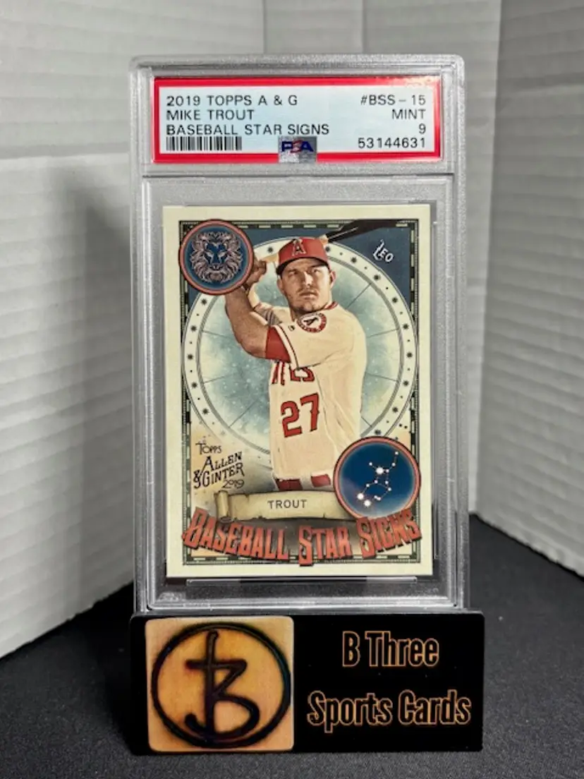 MIKE TROUT 2019 Topps Allen & Ginter Baseball Star Signs PSA 9 A1574