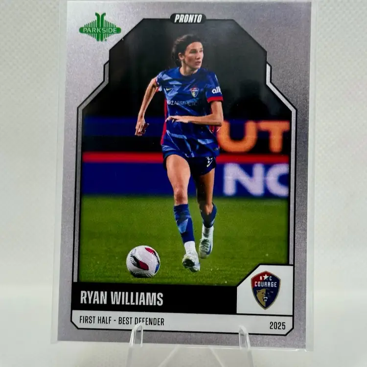 Ryan Williams Silver /10 Pronto First Half Best Defense NC Courage