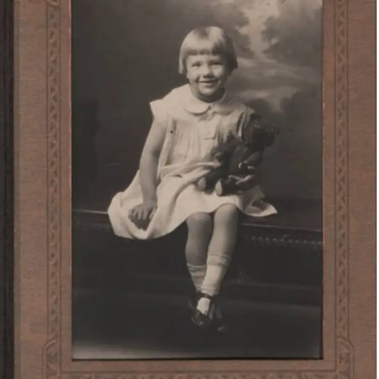 Vintage Photograph Brother And Sister Studio Portrait Circa 1930s 1940s