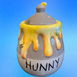 Winnie The Pooh Honey Pot Jar  No / Dipper