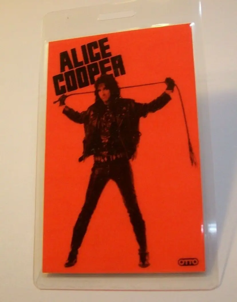 Alice Cooper Original 1991 Backstage Concert Pass Hey Stoopid Horror Shock Rock