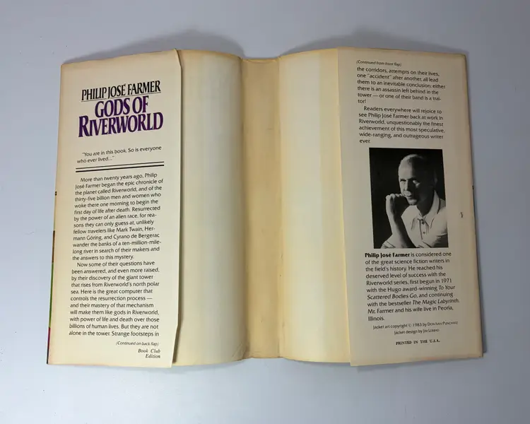 Vintage 'Gods of Riverworld' Philip Jose Farmer Hardcover Book, 1983 Phantasia Press