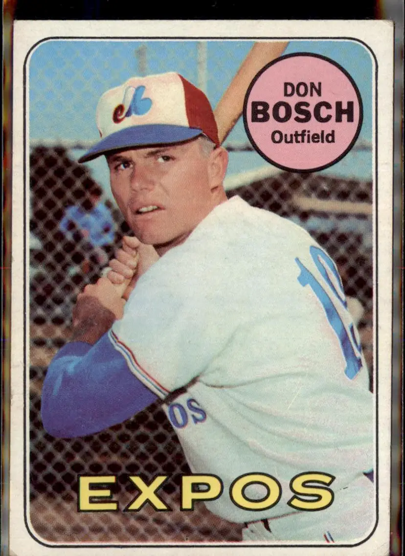 1969 Topps #578 Don Bosch - (pk3) - Montreal Expos