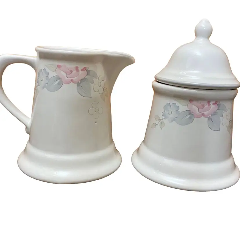 Pfaltzgraff Wyndham Floral Sugar And Creamer Set