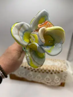 19” Multi Color Glass Flower