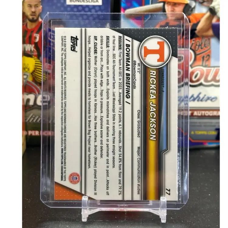 Rickea Jackson 2023-24 Bowman 1st University Chrome Pink