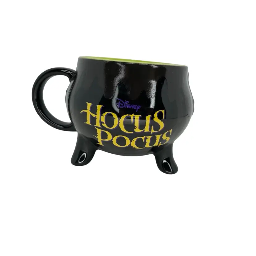 Disney Halloween Hocus Pocus Color Changing Trouble is Brewing Cauldron Mug