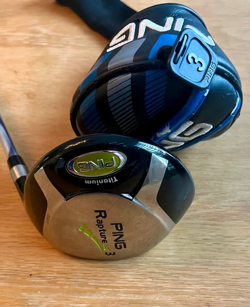 Ping banger - Rapture Titanium 14* 3w with Fujikura 757 shaft.