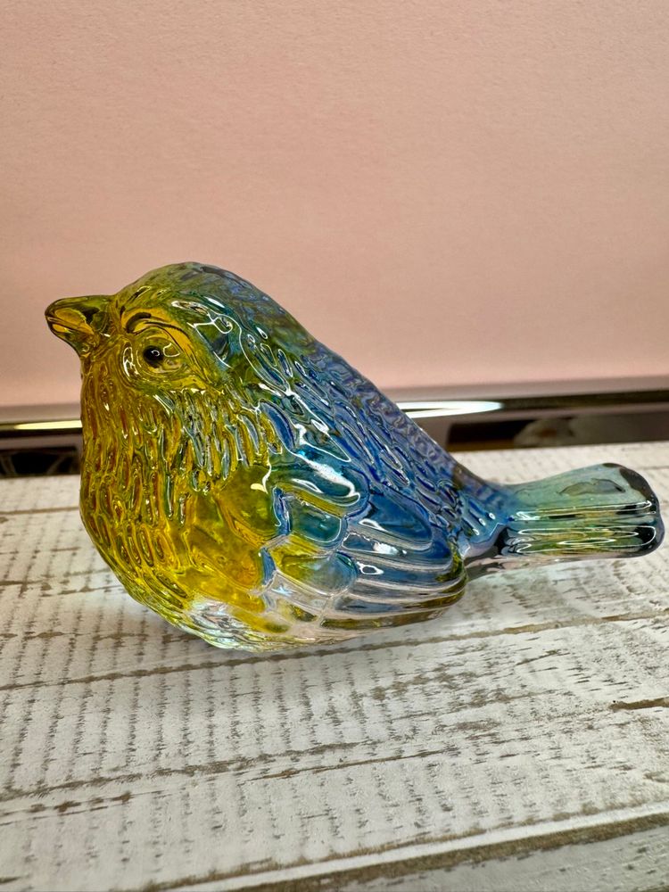 Mini Colorful Crystal Bird Figurine - 3'' inches