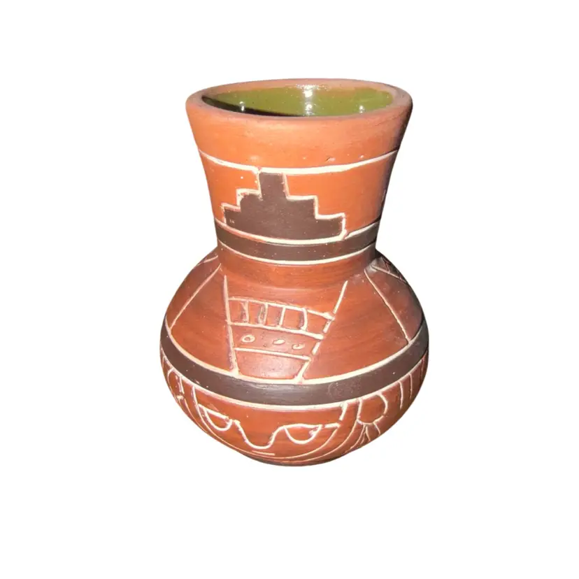 Mexican Folk Art Red Clay Pottery