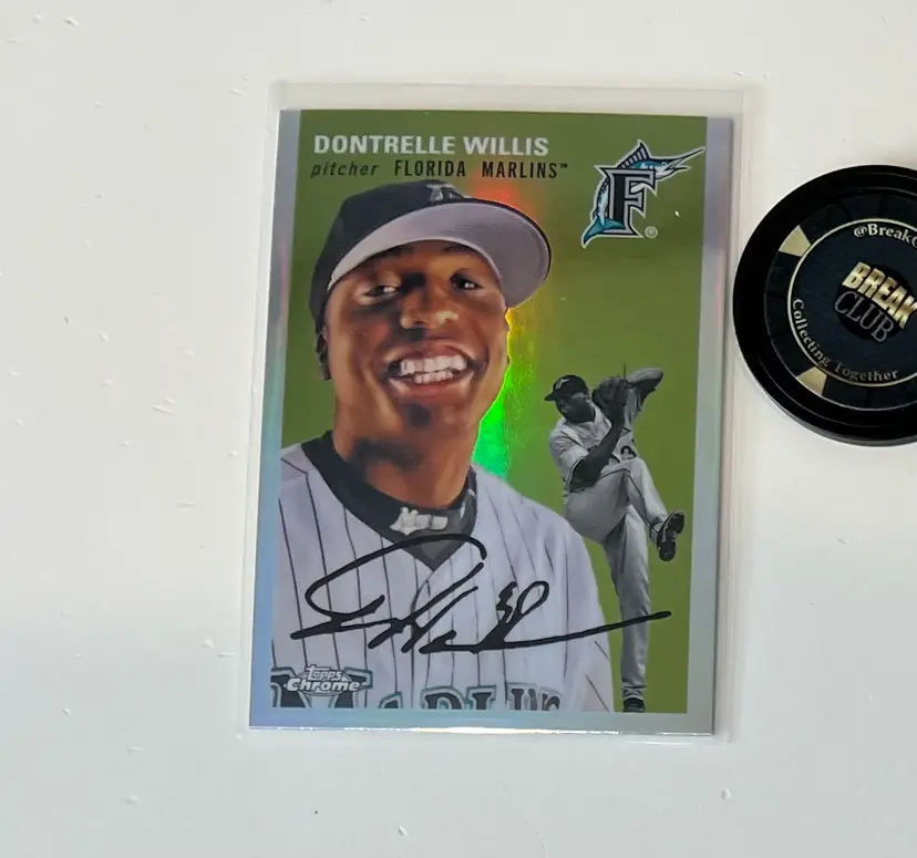 Dontrelle Willis Platinum Refractor Miami Marlins