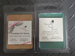 Cookies for Santa and FaLaLaLaLa soy wax melts.