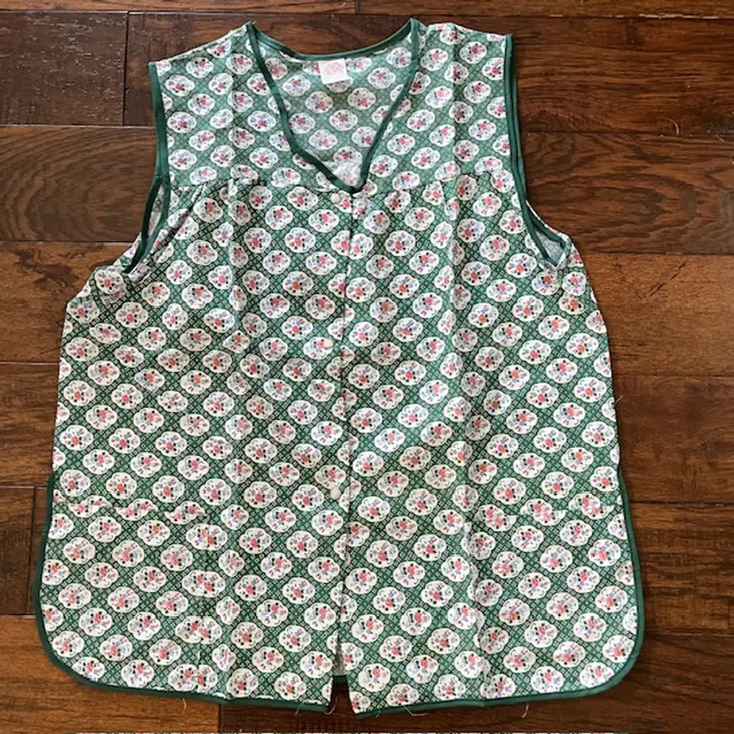 Made in USA Vintage Smock Apron NOS Size Large