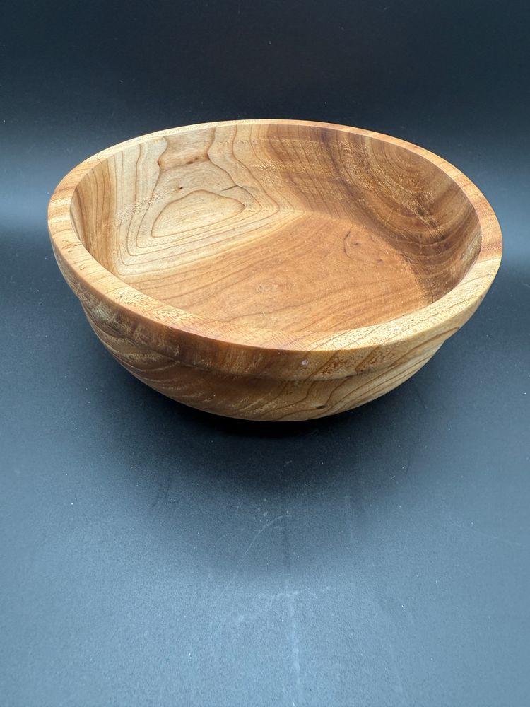 Handcrafted Wood Bowl with Hackberry Wood by Martin Seifermann