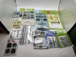 11 New in Pack Crafting Cling Stamp Sets