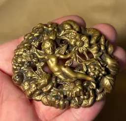 Antique Cherub Brooch