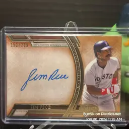 2015 Topps Tier One Auto - Jim Rice Boston Red Sox 152/299