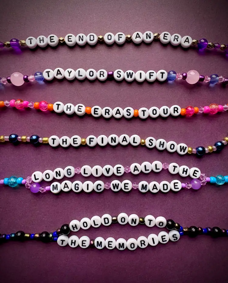 Swiftie Beaded Friendship Bracelets - Set of 6 - End of an Era