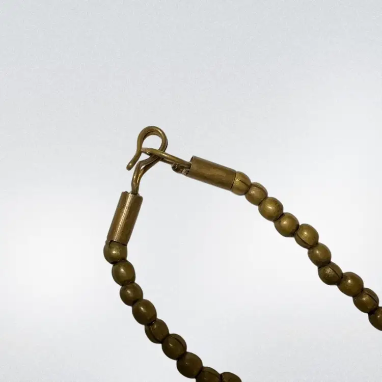 30” Brass Stainless Necklace Snake Coil Vintage piece