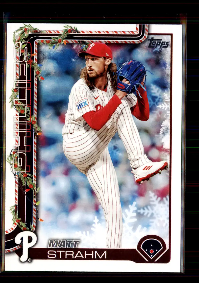Matt Strahm 2025 Topps Walmart Holiday #H71 - (135) - Philadelphia Phillies