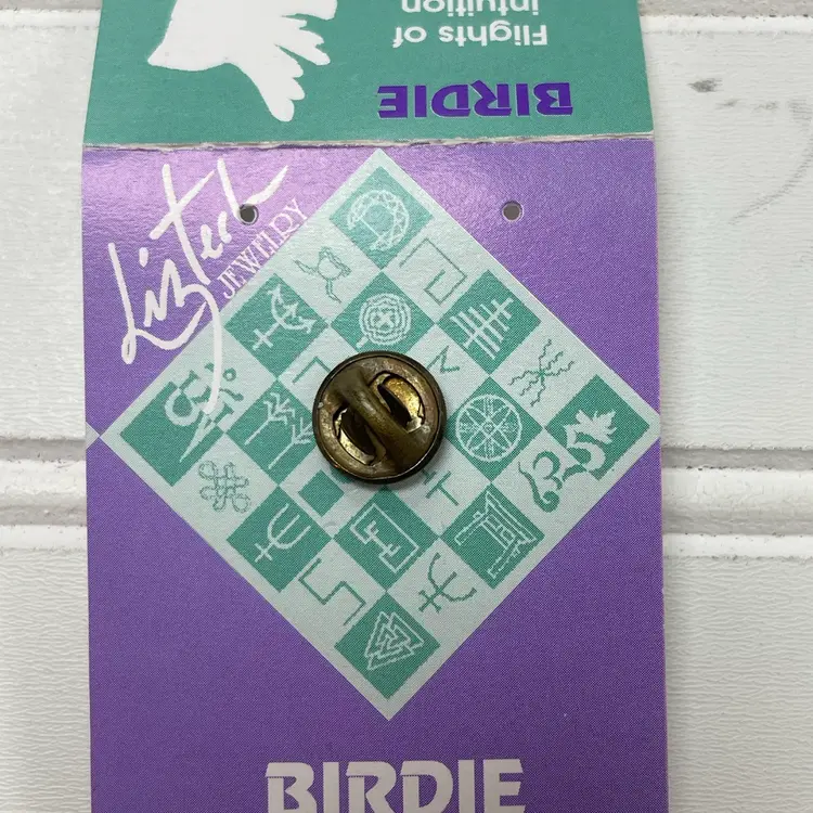 Vintage Liztech Birdie Bird Hand-Crafted Brooch