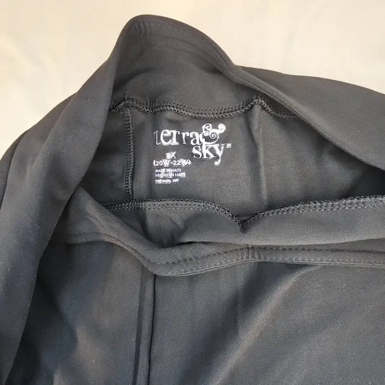 Tara & Sky Lot of 8 Women’s Black Straight Leg Leggings 2X (20W-22W) NWT