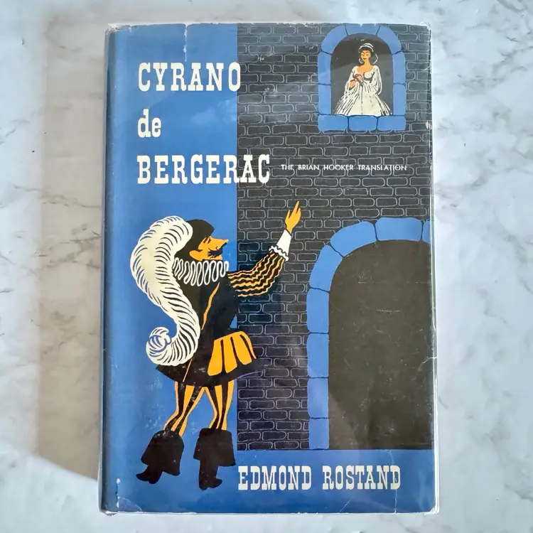 Vintage 1947 Printing “Cyrano De Bergerac” Henry Holt And Company Hard Cover with Dust Jacket