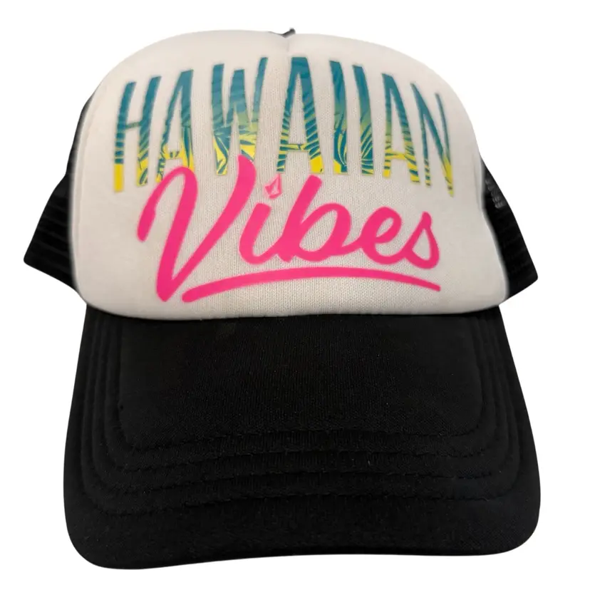 Into Paradise Women’s Aloha Hawaiian Vibes  Volcom Trucker Style Foam Snapback