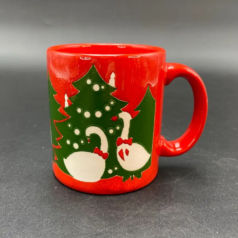 Waechtersbach Goose Geese Coffee Mug Cup VTG Christmas Kitchen W. Germany