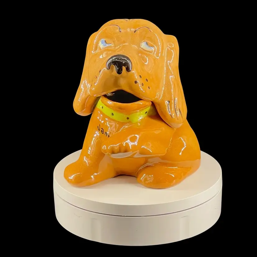 Vintage Jam Jar Hound Dog Puppy
2-Piece Condiment Server Decor Collectible