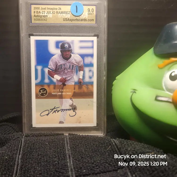 2000 Just Imagine 2K Auto - Julio Ramirez Florida Marlins USA 9.0